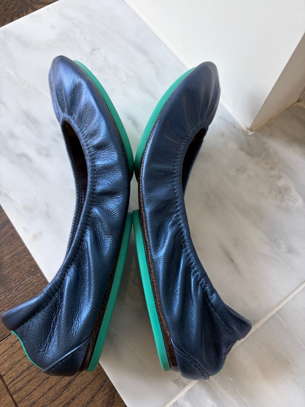 Tieks Midnight Blue Metallic size 8 - Picture 6 of 7